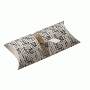 Etui berlingot crêpes tacos carton blanc décor District 22,7x11x4,5cm - par 500