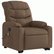 Fauteuil de massage inclinable Marron Tissu Modèle Xerderia - 8721012218871