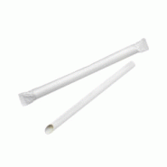 FHC evolupack FHC - 3000Pcs - Paille biseautée blanche pour Bubble Tea - emballage individuel H200mm - FHC210CHS212EW FHC evolupack FHC - 3000Pcs - Paille biseautée blanche pour Bubble Tea - emballage individuel H200mm - FHC210CHS212EW