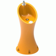 Fontaine Alvium en plastique 2 robinets - Jaune RAL 1021