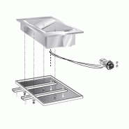 Gastro-Inox Plaque de gril Gastro Inox encastrable en acier inoxydable et acier 425x600x180mm - GAS-160529 Gastro-Inox Plaque de gril Gastro Inox encastrable en acier inoxydable et acier 425x600x180mm - GAS-160529