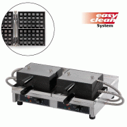 Gaufrier électrique professionnel 4 x 6 liège paty doubles ouvertur... - PWECAGBAO