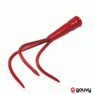Griffe de Jardinier 3 Dents SANS MANCHE Gouvy - 12 cm, 0.70 kg, Fabriqué en France