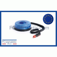 Gyrophare à LED LM400 Solaris bleu embase magnétique prise allume cigare classe 1 SIRAC 2003017 Gyrophare à LED LM400 Solaris bleu embase magnétique prise allume cigare classe 1 SIRAC 2003017