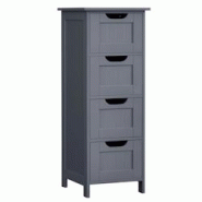 Helloshop26 - Meuble de salle de bain sur pieds placard de rangement avec 4 tiroirs commode 82 cm pour salon cuisine et couloir gain 12_0002746 - 3000 Helloshop26 - Meuble de salle de bain sur pieds placard de rangement avec 4 tiroirs commode 82 cm pour salon cuisine et couloir gain 12_0002746 - 3000