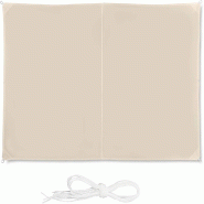 Helloshop26 - Voile d'ombrage rectangle 2 x 3 m beige 13_0002930 - beige inox 3000139458984