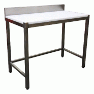 ITALCONCEPT L2G Table De Decoupe Inox Adossee, 850 x 1400 x 600mm - 3616350012777
