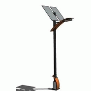 Lampadaire urbain solaire Cand T2 / LED / en aluminium et acier