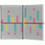 Nobo Kit planning à fiches T avec cadre refermable - 5028252132862