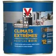 Peinture bois extérieur climats extrêmes® V33, bleu bretagne satiné 0.5 l