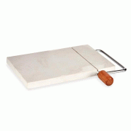 San Ignacio KINVARA - Planche à Découper pour Fromage en Marbre Couleur Blanche 24x21 cm - blanc SANR082