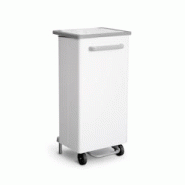 Stil Casa poubelle de tri sélectif à pédale, acier peint, 47 x 37 x h. 96 cm, ouverture frontale, élastique de maintien du sac, 110 litres, blanc. Stil Casa poubelle de tri sélectif à pédale, acier peint, 47 x 37 x h. 96 cm, ouverture frontale, élastique de maintien du sac, 110 litres, blanc.