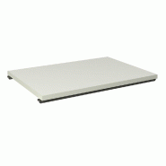 Tablette blanc mat avec traverses noires pour structure Cage L60cm