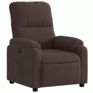 VidaXL Fauteuil inclinable électrique marron tissu microfibre Modèle Marnelle - 3204914