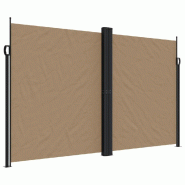 VidaXL Auvent latéral rétractable taupe 200x1200 cm Modèle Atlas Plus - 4004859_0