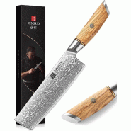 XinZuo - Couteau Damas Nakiri - Série B37 Lan - multicolore B37-XC