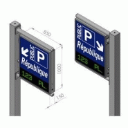 Caisson lumineux de signalisation dynamique série 850-95s-drapeau (monochrome) et 850-95srv-drapeau (trichrome)