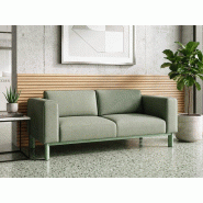 Canapé 2-3 places Decenta avec assise moelleuse et structure en acier personnalisable