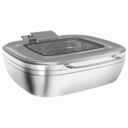 Chafing dish rectangulaire, 5,5 litres (GN 2/3) 485x540x165 mm - VIRTUS - 0615402145138