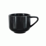 COSY & TRENDY Tasse D7,5X6,2 H cm 20 cl Grès Dakota noir, 48 pièces - noir Grès 4392008 COSY & TRENDY Tasse D7,5X6,2 H cm 20 cl Grès Dakota noir, 48 pièces - noir Grès 4392008