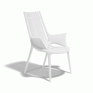 Fauteuil lounge extérieur IBIZA - blanc