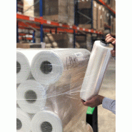 Film pré-étiré manuel soufflé transparent en carton - 513544 – Épaisseur 8,6µ - 390 mm x 300 m Film pré-étiré manuel soufflé transparent en carton - 513544 – Épaisseur 8,6µ - 390 mm x 300 m