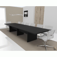Grande table de réunion rectangulaire TAK - Mobel Linea. - Non, 400, Noir