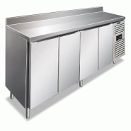 KLIMAITALIA Table congélatrice inox 4 portes crédence. Dégivrage auto. Temp. -22°C/-18°C. Dim. LxS&H 223x70x96 cm. CXF4200BT - 4560