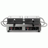 Krampouz Gaufrier 4x6 Bruxelles 180° double - argenté WECABB Krampouz Gaufrier 4x6 Bruxelles 180° double - argenté WECABB