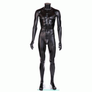 Mannequin homme modulable sans tête jambes droites noir mat
