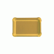 Mini plateau traiteur carton or 10x16cm - par 50