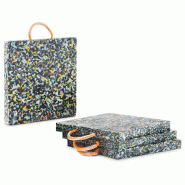 MSW - MSW MSW-CP-400-12 Plaques De Calage 40 x 40 x 4 cm Charge Maximale De 12 000 kg Lot De 4 Plaques De Calage Grue Plaques De Calage - 406285906952