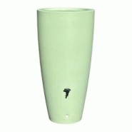 PLAST'UP ROTOMOULAGE Pot conique récupérateur d'eau de pluie aérien 200l - VERTAMANDE - vert 0637962081268
