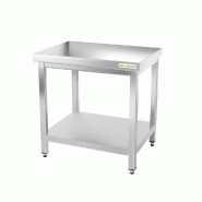 Table de travail en inox 600 x 600 mm PREMIUM - GOLDINOX - gris inox 3701770827831