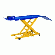 Table ÉlÉvatrice moto max 360 kg 175 x 50 cm acier bleu jaune 14_0003721