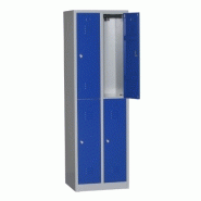 Vestiaire bi places 4 cases l40cm Vestiaire bi places 4 cases l40cm
