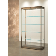 VITRINE HAUTE NOIRE - L 95 P 45 H 190 CM STM95V-N