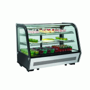 Vitrine réfrigérée positive panoramique - 160 litres - 3 niveaux - 230W - 874x568x686