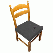 Wellhome - Housse de chaise antitache pour assise de 35-50 cm couleur grise - gris WH0303