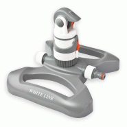 Arroseur circulaire WHITE LINE, 4 modes de pulvérisation, gris - gris plastique 5907544415473