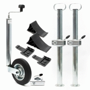 BÉQUILLE DE REMORQUE KIT 10 PIÈCES CALES DE ROUE BORNE DE SERRAGE SUPPORT ROUE 16_0002536