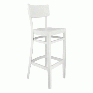 Chaise haute de restaurant Bastia Hêtre blanc Valero