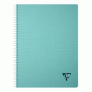 Clairefontaine Lot de 5 Cahier Linicolor Essence A4, 180p./90 feuilles 90 g/m² reliure intégrale, couv. Polypro vert sauge, quadrillé 5x5 - 3329683