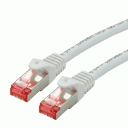 Cordon ROLINE S/FTP(PiMF) Cat.6, LSOH, Component Level, blanc, 1 m_0