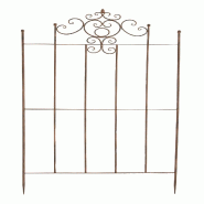 Décoshop26 - Treillis support pour plantes grimpantes métal marron vieilli 10_0003895 - métal 3000251831757