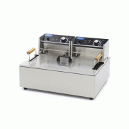 Friteuse Professionnelle 15 L - 3 kg de Frites/Beignets Double Chauffage - Maxima