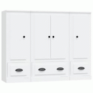 Helloshop26 - Buffet bahut commode armoire meuble de rangement organisateur cuisine salle de séjour salons 3 pcs bois d'ingénierie 02_0037017 - 3000 Helloshop26 - Buffet bahut commode armoire meuble de rangement organisateur cuisine salle de séjour salons 3 pcs bois d'ingénierie 02_0037017 - 3000