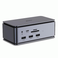 Lindy DST-Pro - Station d'accueil - pour ordinateur portable - USB-C - 43372