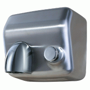 Lioninox Sèche-mains inox avec poussoir et tuyère - 3701637608498