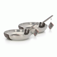 Mamù Lot de 2 sauteuses à pâtes professionnelles, en aluminium pur, Ø 36/40 cm, pour plaques de cuisson à gaz, électriques ou vitrocéramiques._0